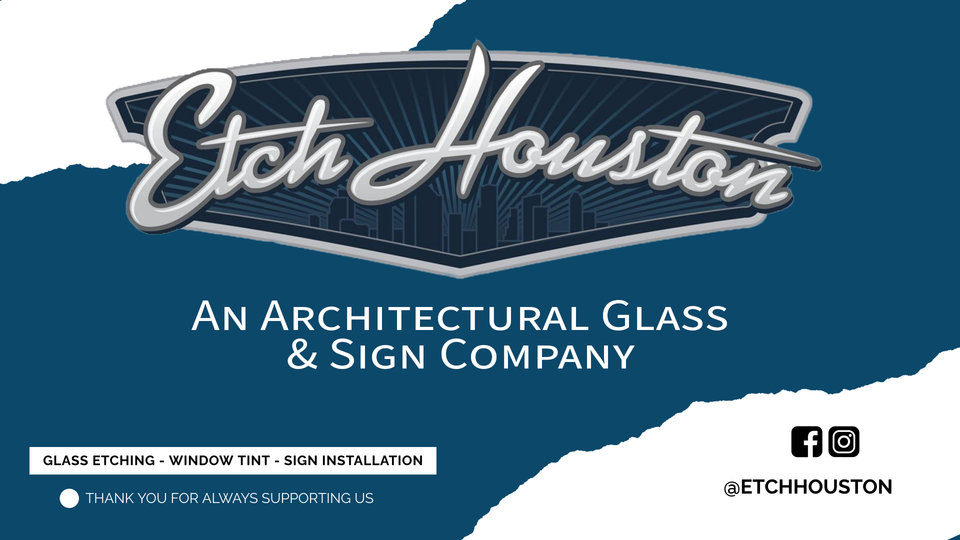 LED Lighted Displays - Etch Houston